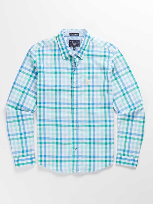 Agents Of Sea Checked Cotton Shirt