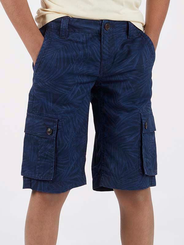 Mowgli Printed Cotton Cargo Shorts