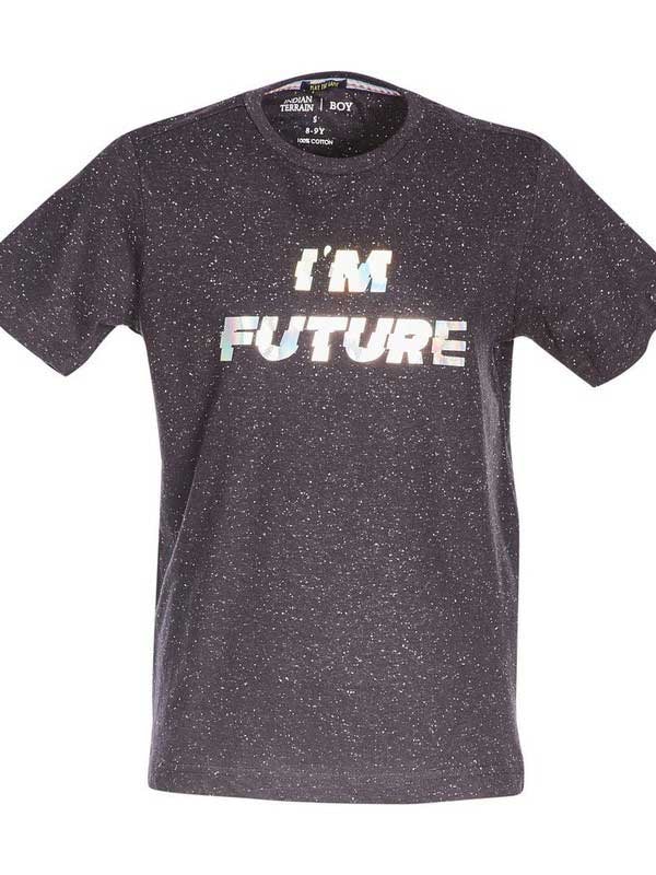 Back to Future Printed Crew Neck T-Shirt