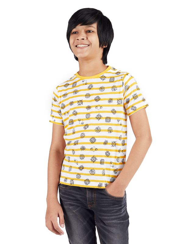 Big Bang Theory Striped Crew Neck T-Shirt