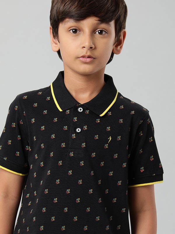 School is Cool Printed Polo T-Shirt