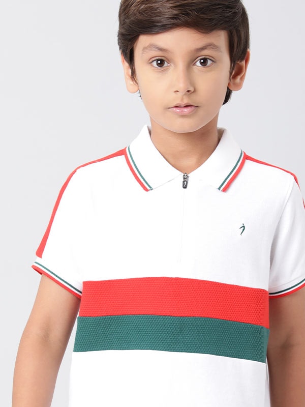 School is Cool Color Block Polo T-Shirt