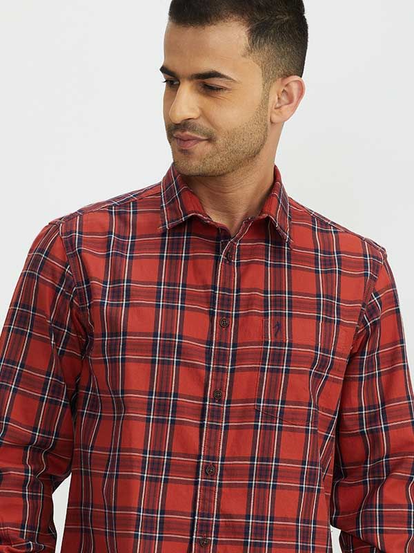 Occasionwear Checked Cotton Shirt