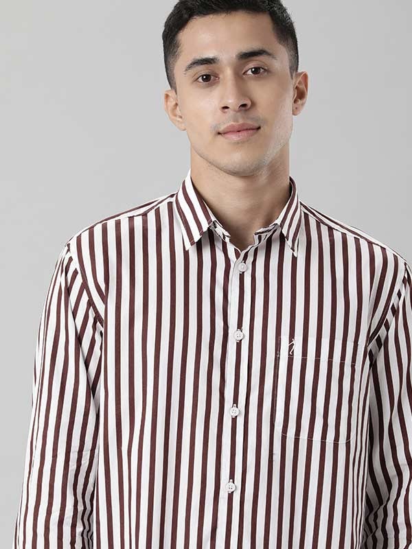 Sportswear Striped Cotton Stretch Shirt