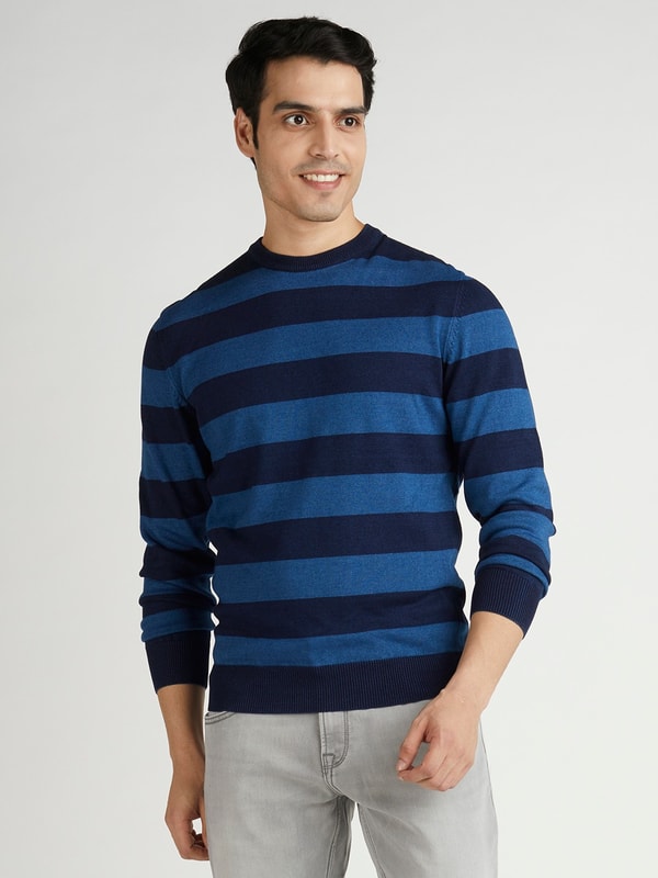 Indigo Stripe Sweater