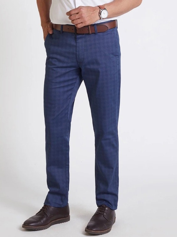 America Printed Cotton Stretch Kruger Fit Trouser