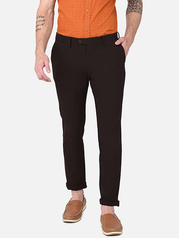 Solid Poly Blend Urban Trouser