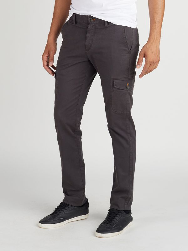 Solid Twill Cotton Stretch Trouser