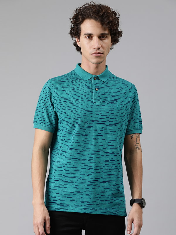 Mens Emerald Polo Prints T-Shirt