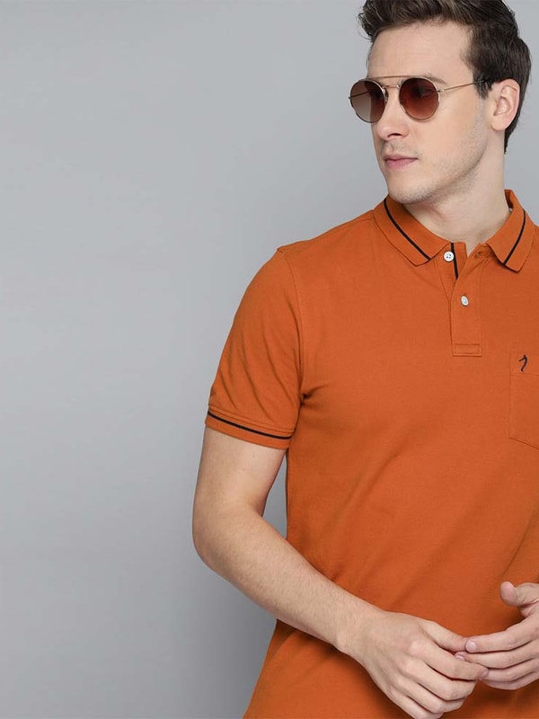 Mens Amber Polo Solids T-Shirt