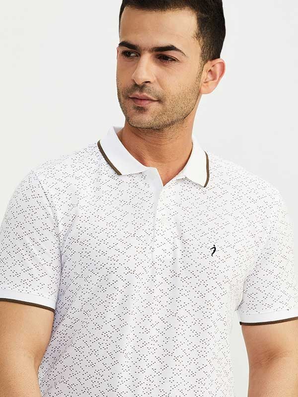 Connected Printed Polo T-Shirt