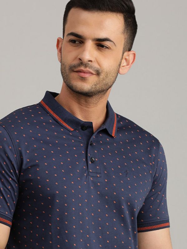 Upbeat Printed Polo T-Shirt