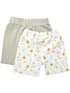Mee Mee Shorts pack of 2 - Grey & White Printed
