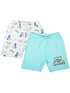 Mee Mee Shorts pack of 2 - Blue& White Printed