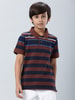 Casual Striped Polo T-Shirt