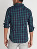 Connected Checked Chiseled Fit Cotton Shirt