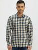 Upbeat Checked Chiseled Fit Cotton Shirt