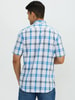 Upbeat Checked Half Sleeve Cotton Shirt with Semi 