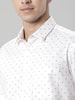 Constructed  Printed Half Sleeve Cotton Shirt