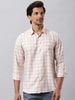 Constructed Checked Cotton Blend Shirt