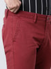 Natural Dyed Solid Polyester Stretch Trouser