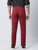 Natural Dyed Solid Polyester Stretch Trouser