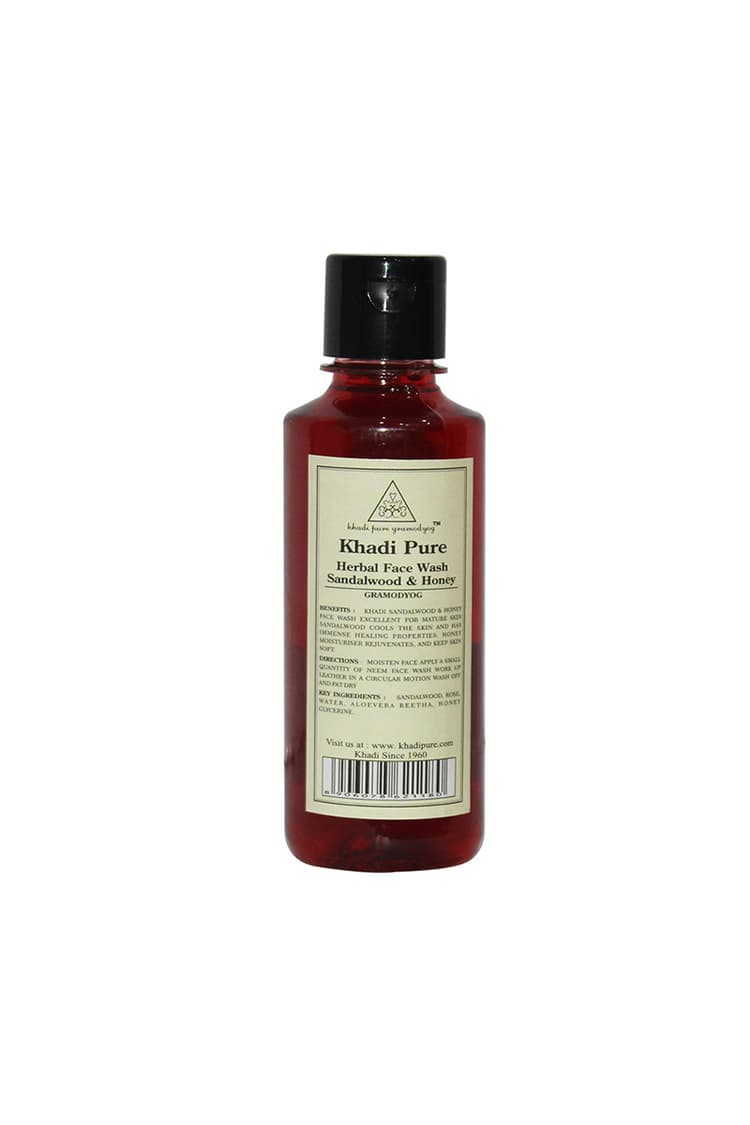 Khadi Pure Herbal Sandalwood And Honey Face Wash 2
