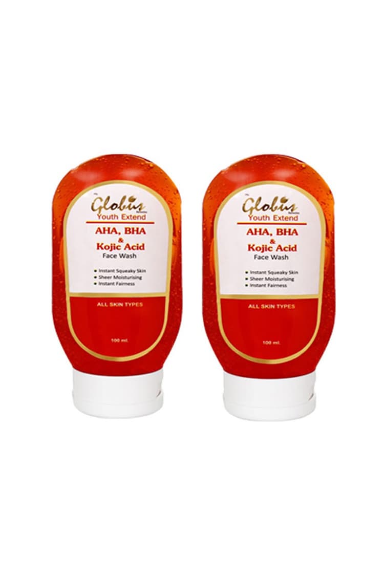 Globus Aha Bha And Kojic Acid Face Wash Pack Of 2