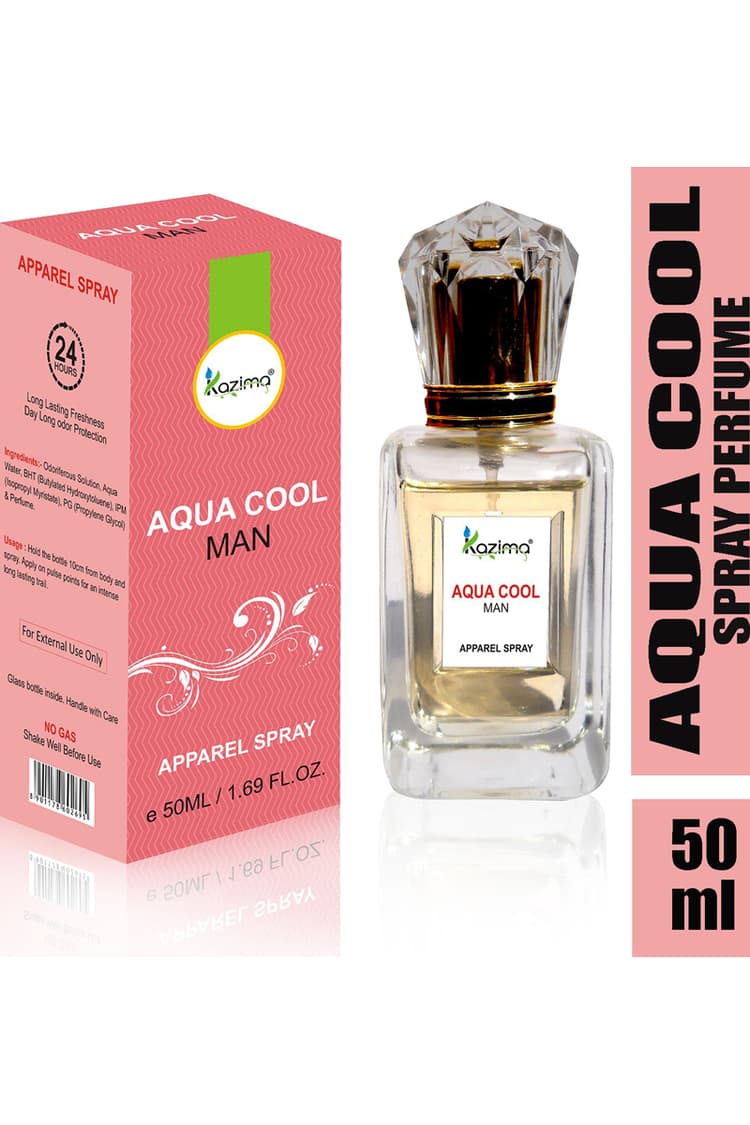 KAZIMA Aqua Cool Attar Spray Perfume For Men 50Ml