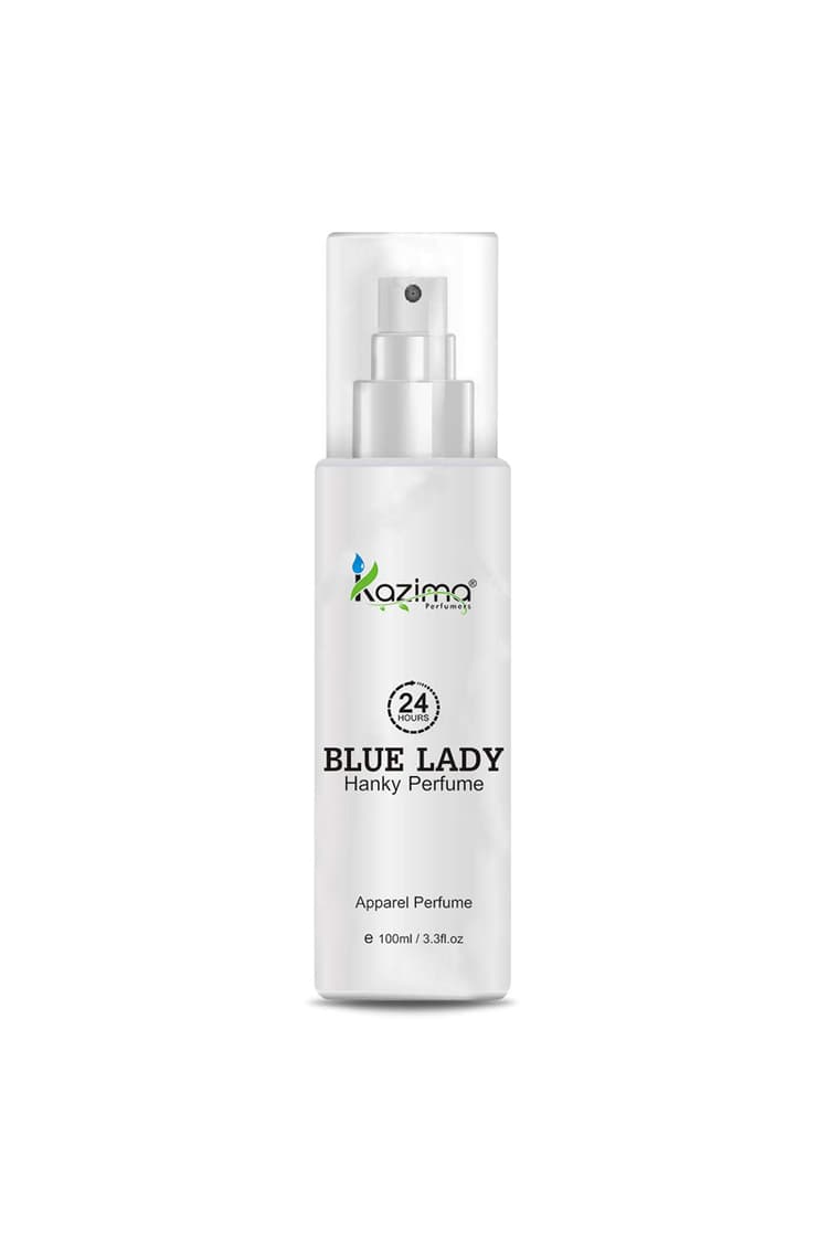 KAZIMA 24h Blue Lady Hanky Spray Perfume For Women 100Ml Free From Gas