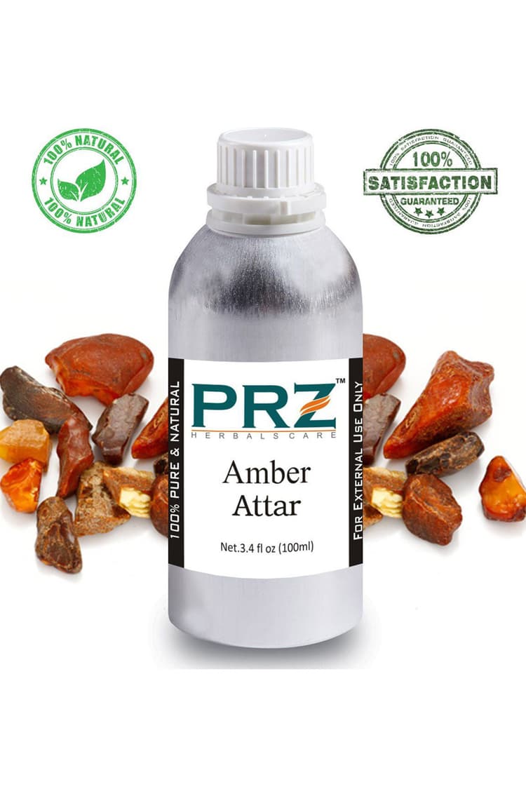 PRZ Amber Attar For Unisex 100 Ml Pure Natural Non Alcoholic