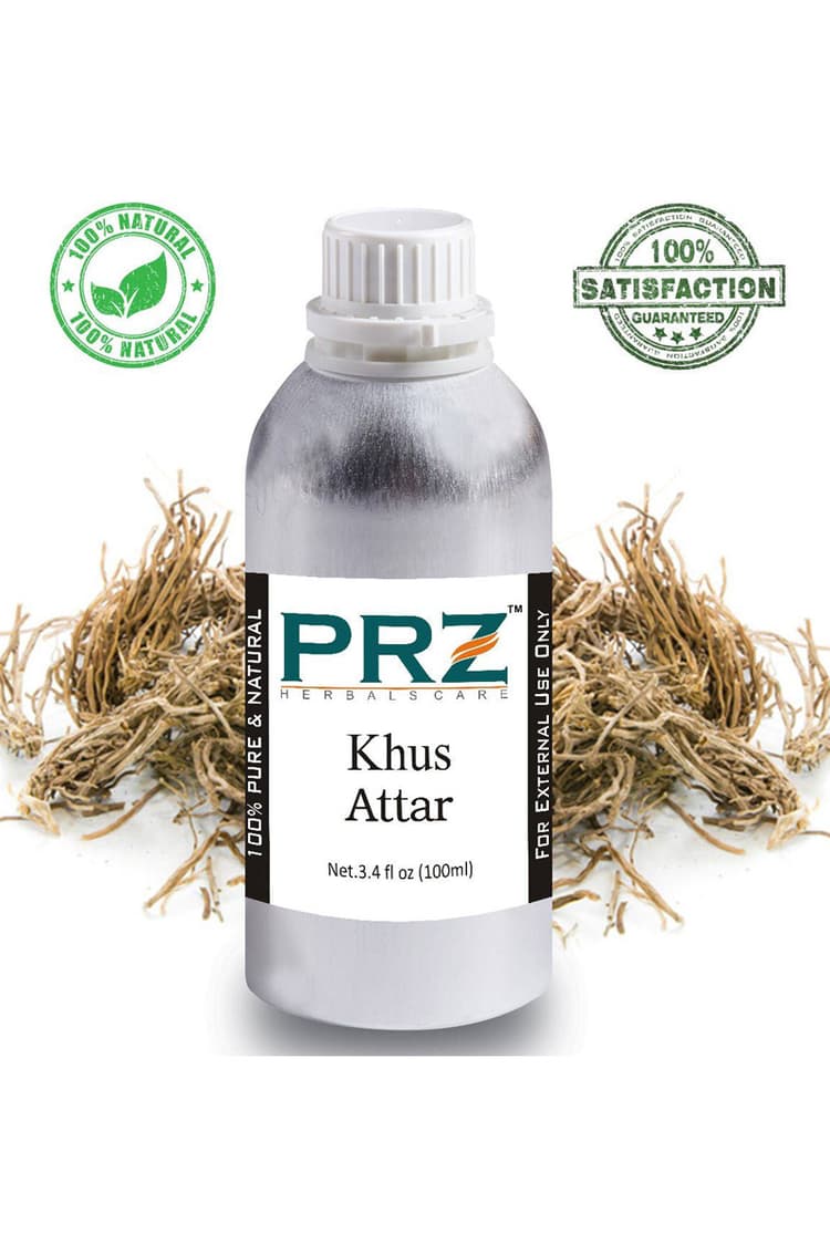 PRZ Khus Attar For Unisex 100 Ml Pure Natural Non Alcoholic