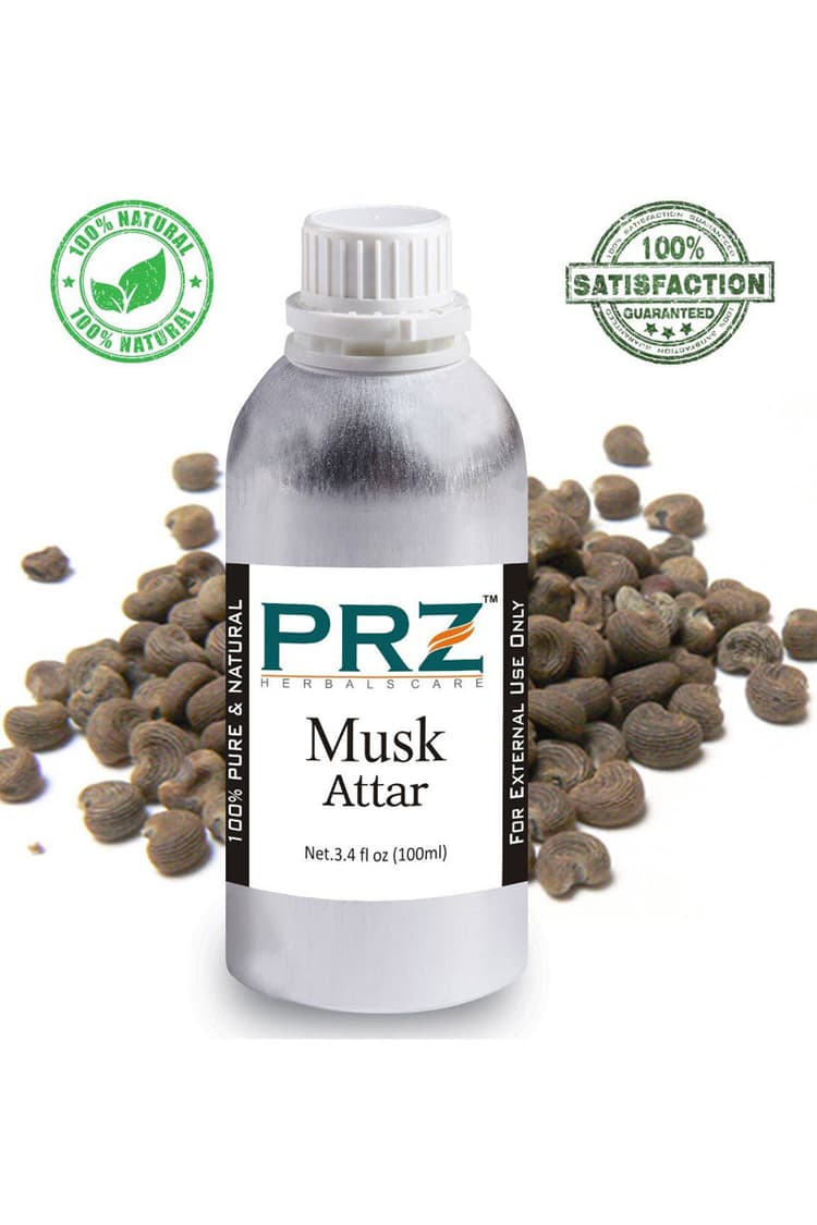 PRZ Musk Attar For Unisex 100 Ml Pure Natural Non Alcoholic
