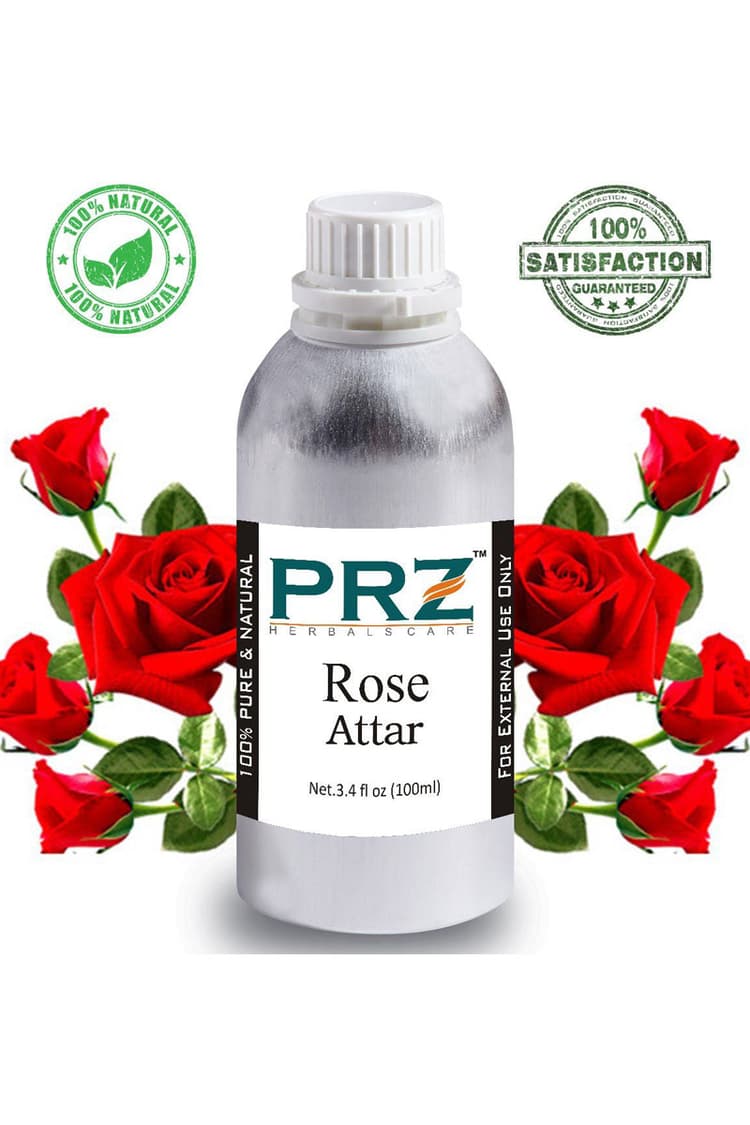PRZ Rose Attar For Unisex Pure 100 Ml Pure Natural Non Alcoholic