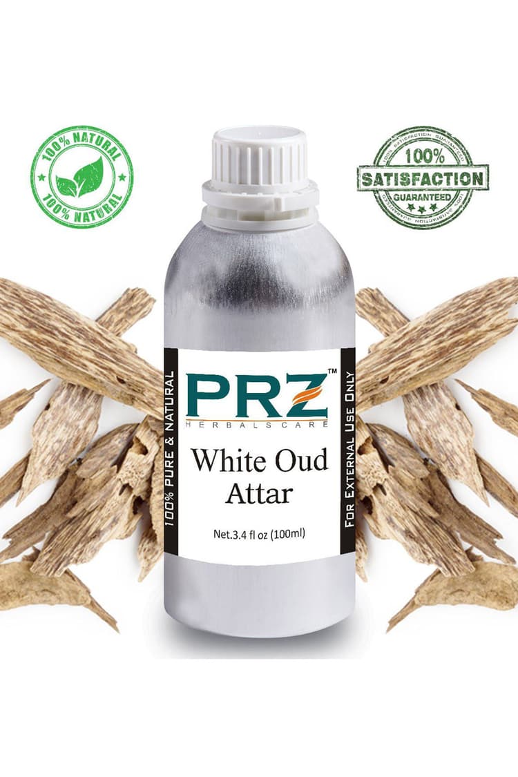 PRZ White Oud Attar For Unisex 100 Ml Pure Natural Non Alcoholic