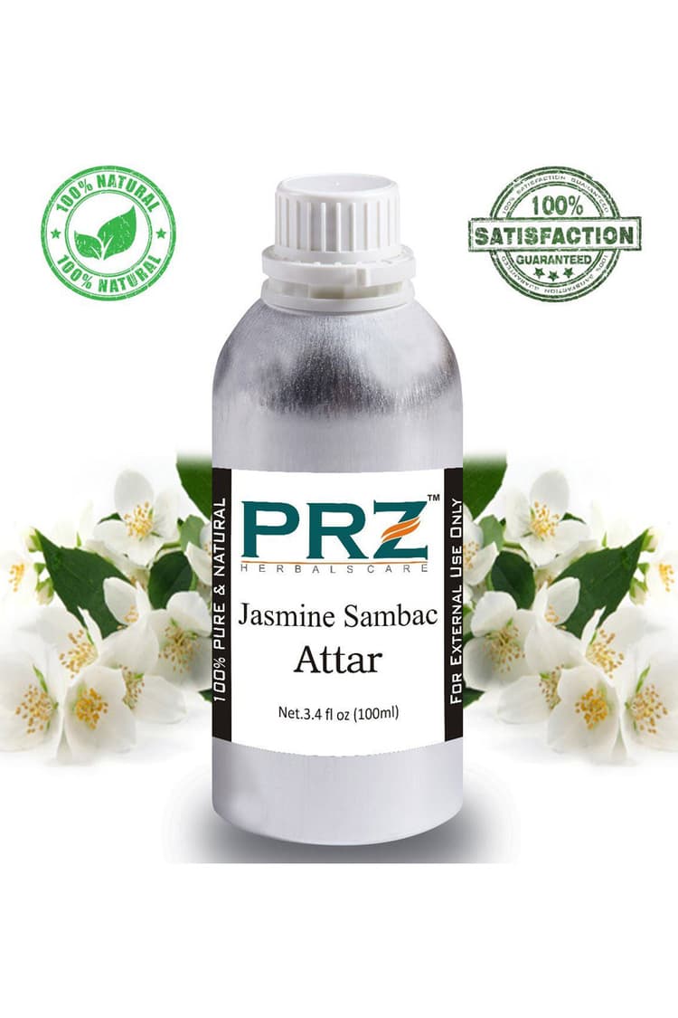 PRZ Jasmine Sambac Attar For Unisex 100 Ml Pure Natural Non Alcoholic
