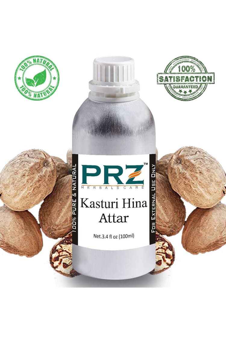 PRZ Kasturi Hina Attar Perfume 100 Ml Pure Natural Non Alcoholic