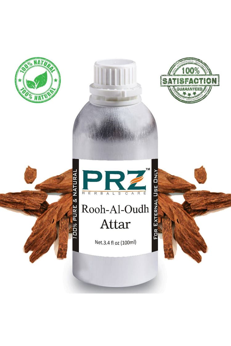 PRZ Rooh Al Oudh Attar Perfume 100 Ml Pure Natural Non Alcoholic
