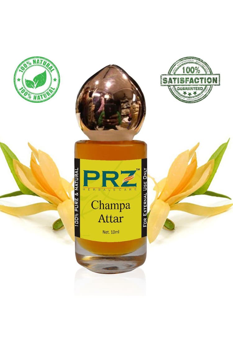 PRZ Champa Attar Roll On For Unisex 10 Ml Pure Natural Non Alcoholic