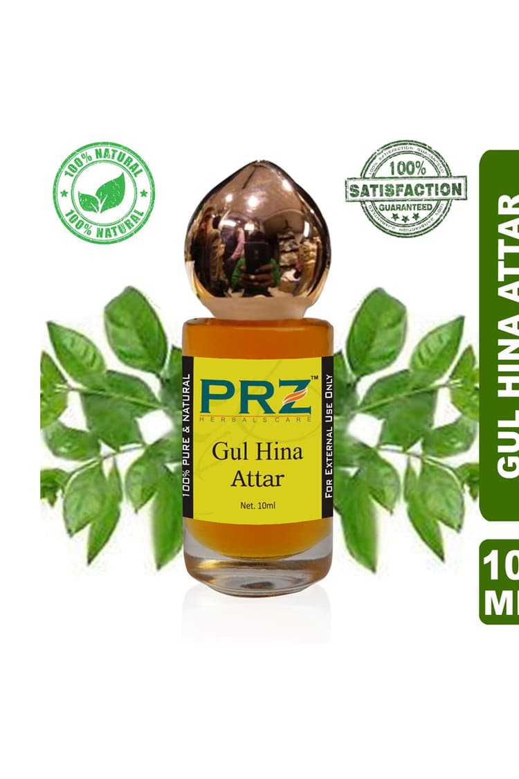 PRZ Gul Hina Attar Roll On For Unisex 10 Ml Pure Natural Non Alcoholic