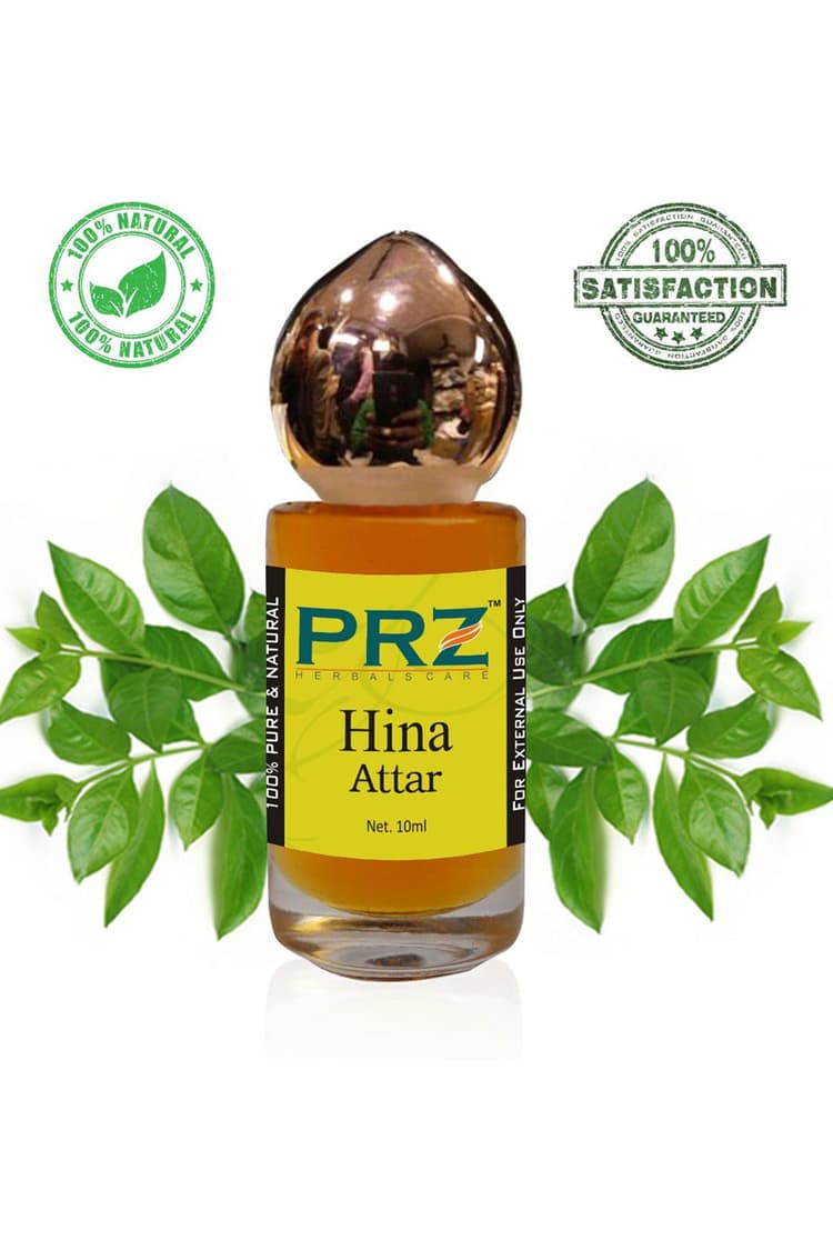 PRZ Hina Attar Roll On For Unisex 10 Ml Pure Natural Non Alcoholic