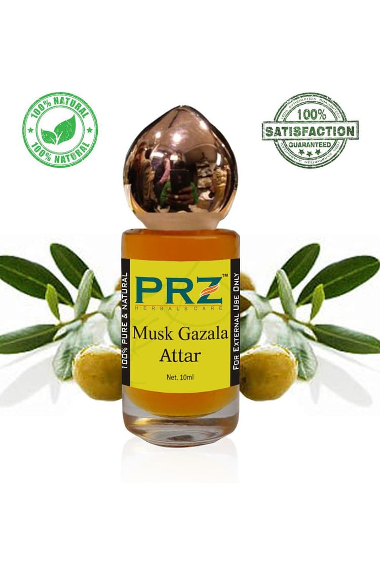 PRZ Musk Gazala Attar Roll On Unisex 10 Ml Pure Natural Non Alcoholic