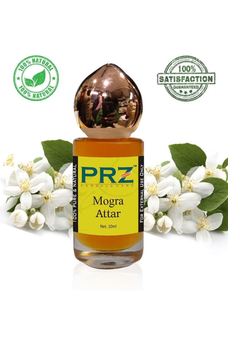 PRZ Mogra Attar Roll On For Unisex 10 Ml Pure Natural Non Alcoholic