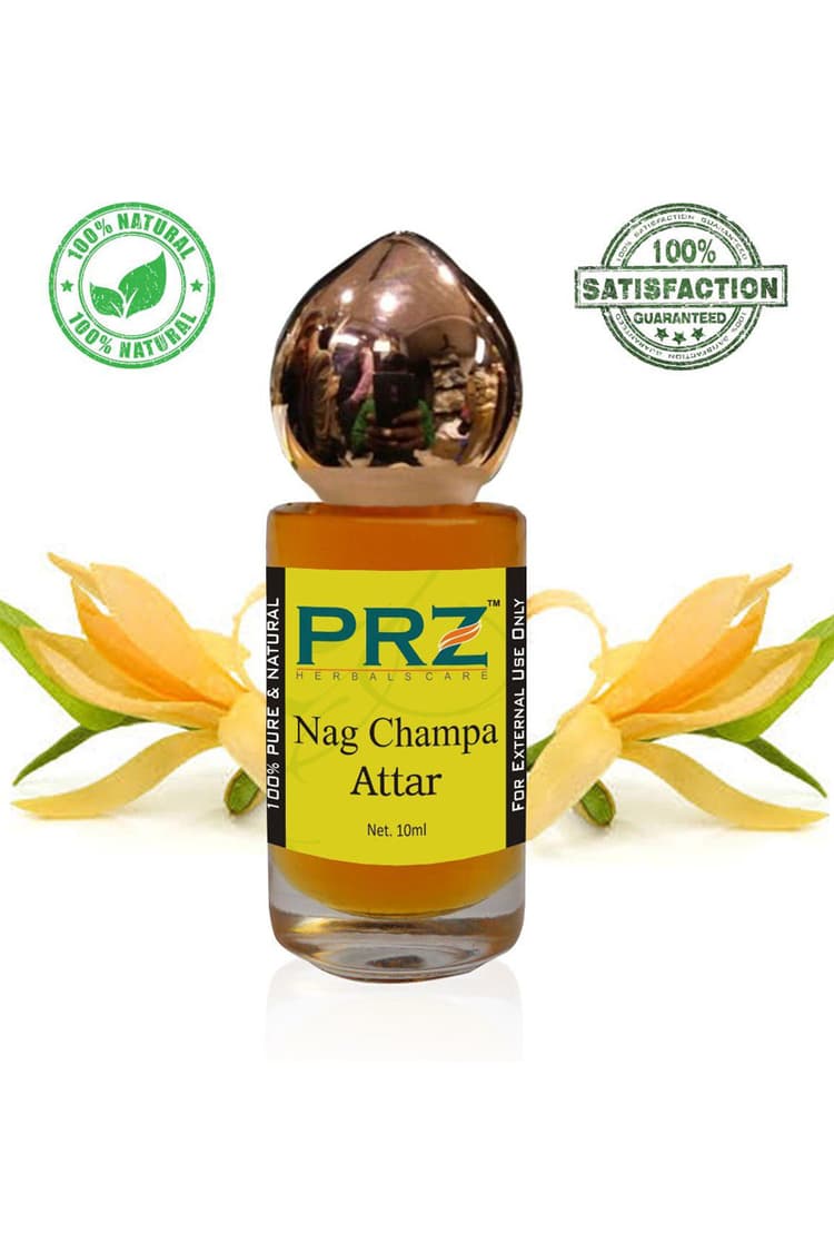 PRZ Nag Champa Attar Roll On Unisex 10 Ml Pure Natural Non Alcoholic