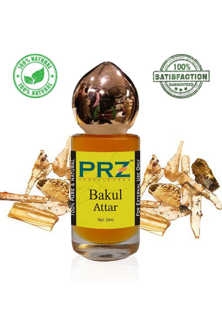 PRZ Bakul Attar Roll On For Unisex 10 Ml Pure Natural Non Alcoholic