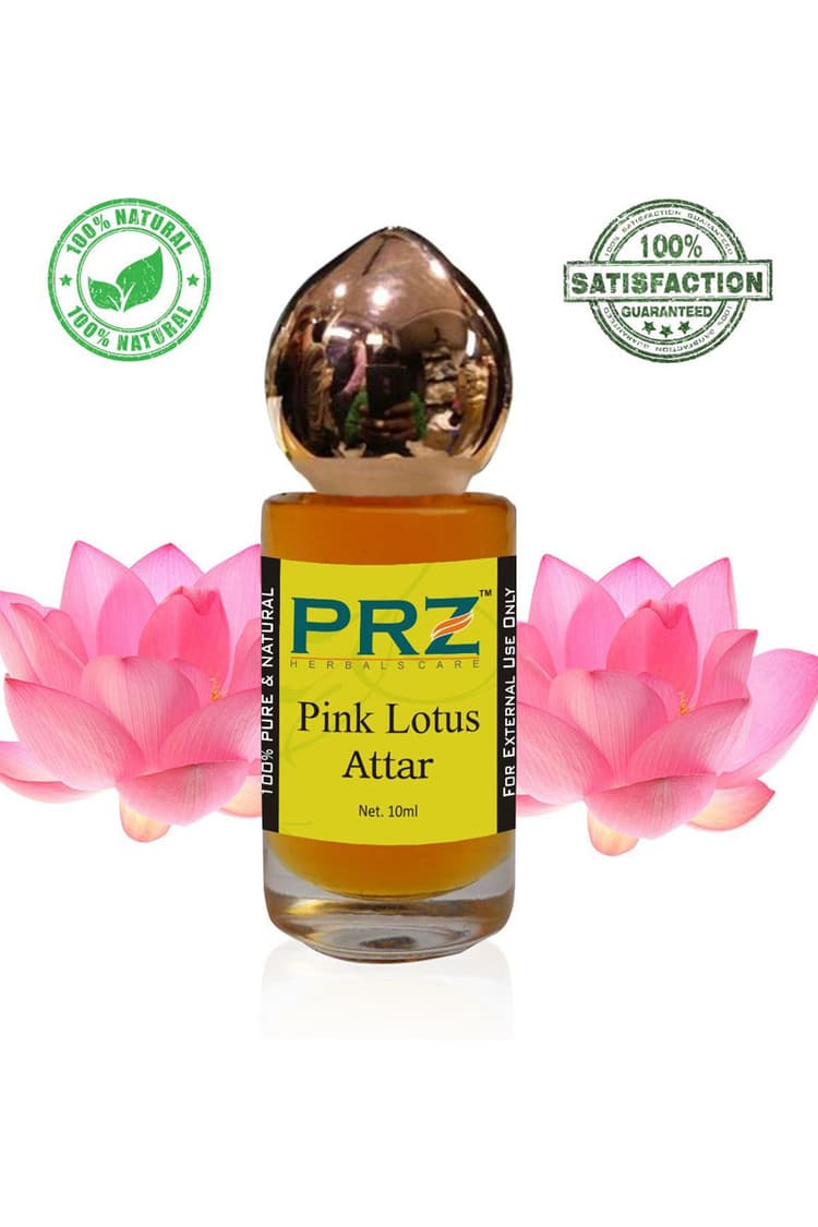 PRZ Pink Lotus Attar Roll On Unisex 10 Ml Pure Natural Non Alcoholic