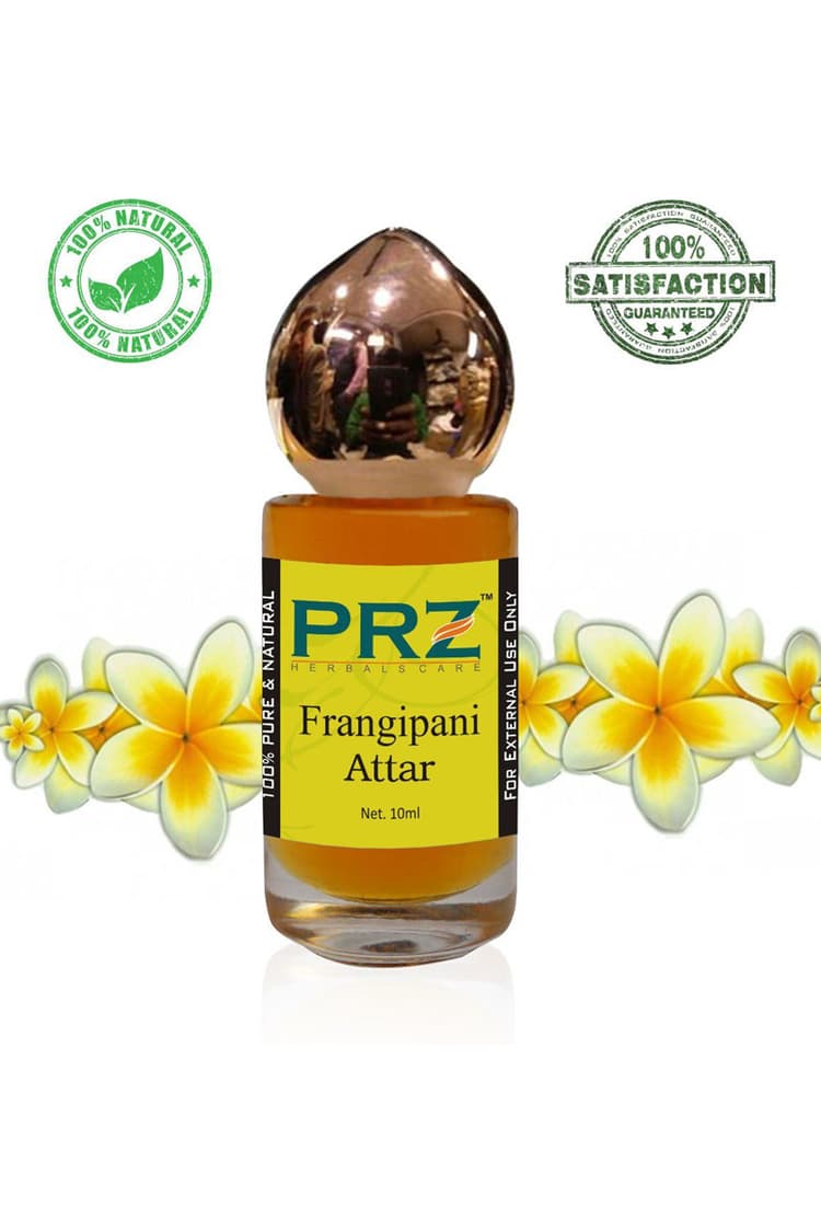 PRZ Frangipani Attar Roll On Unisex 10 Ml Pure Natural Non Alcoholic