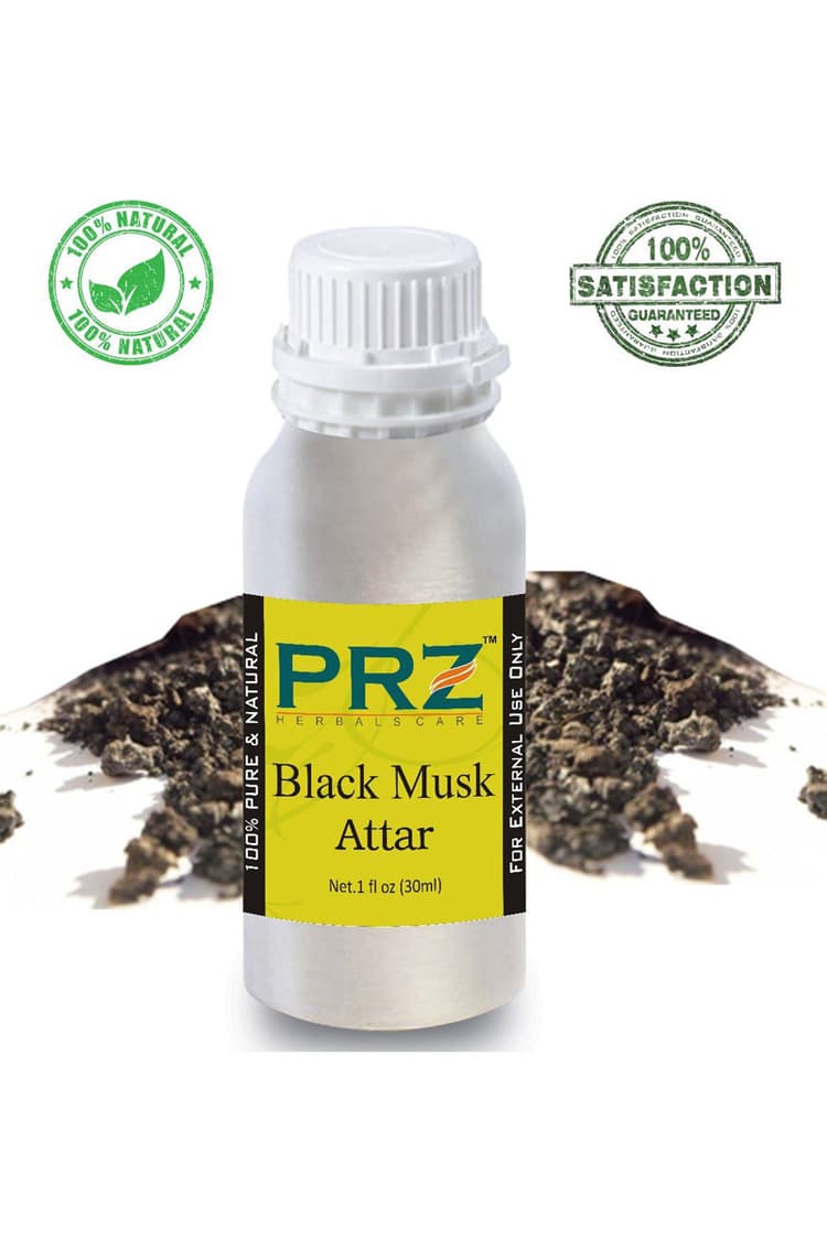 PRZ Black Musk Attar For Unisex 30 Ml Pure Natural Non Alcoholic