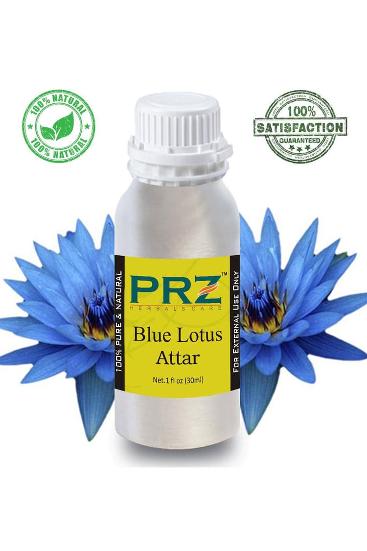 PRZ Blue Lotus Attar For Unisex 30 Ml Pure Natural Non Alcoholic