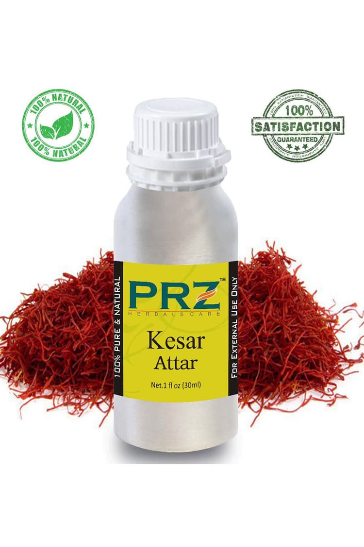 PRZ Kesar Attar For Unisex 30 Ml Pure Natural Non Alcoholic